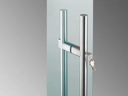 Glass Door Handle with Lock