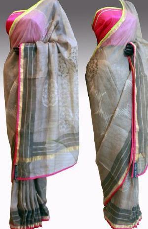 Cotton Chanderi Printed Saree