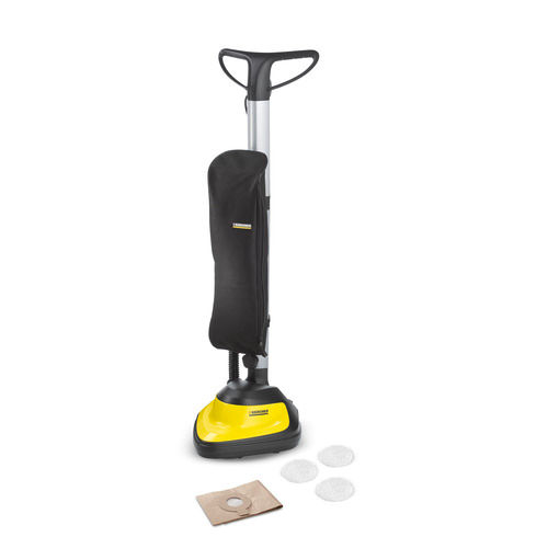 Floor Polisher FP 303 - High-Speed Vacuum Function | Ergonomic Handle, Triangular Polishing Head, Effortless Corner Access