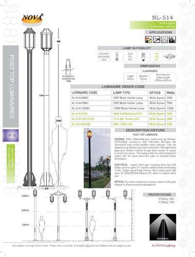 Post Top Luminaire