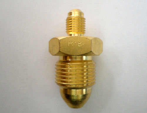 Transparent Brass Nitrogen Adaptor