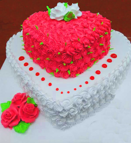 2 Tier Premium Rose Cake