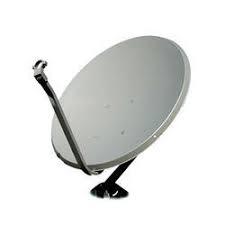 Silver Dish Antenna