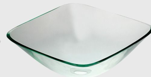 Square Shape Glass Wash Bowl