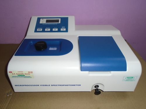 Microprocessor Visible Spectrophotometer - High-Grade Raw Material Construction, Accurate Measurement Capabilities