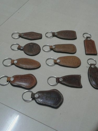 Balck Leather Keychains