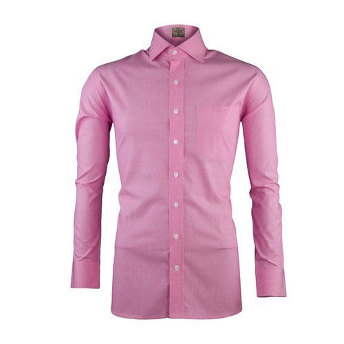 Cotton Formal Shirt - Shrink Resistant, Elegant Pattern, Comfortable Fit