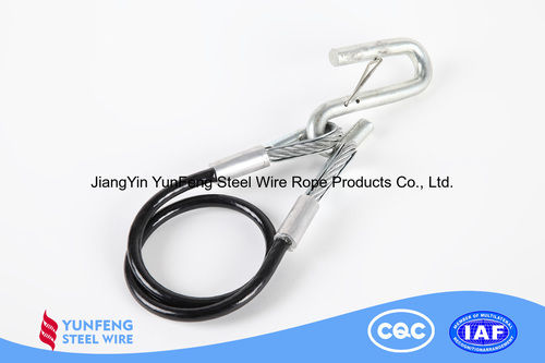 Black Nylon Steel Wire Rope