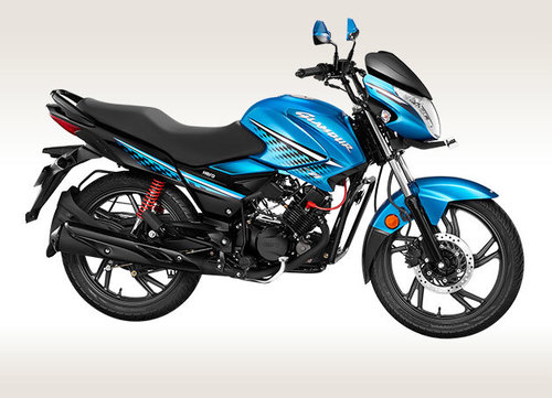 Hero Glamour Programmed Fi - Top Speed 94 Km/H, Estimated Range Per Tank: 570A Km, Engine Power 10.72 Bhp, Fuel Tank 10L, Weight 127Kg, Colour Blue - Product Type: Two Wheeler