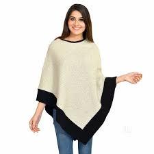 Sleeveless Boat Neck Poncho Top