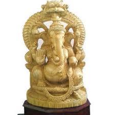 Lord Ganesha Wood Statue