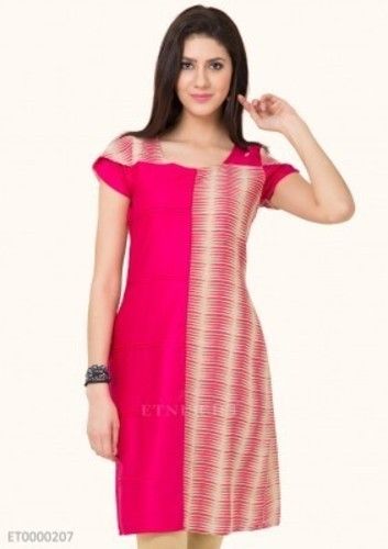 Jute Printed And Cotton Satin Tunic