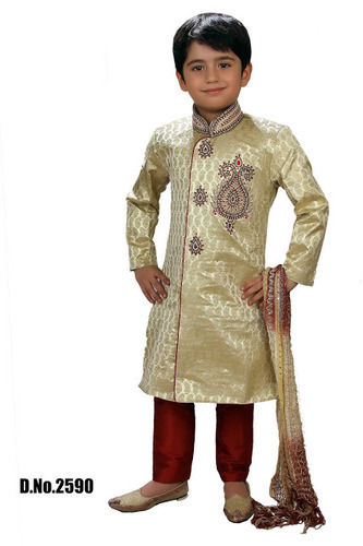 Boys Sherwani - Premium Cotton Blend, Available in Multiple Sizes and Vibrant Colors | Customizable Designs for Every Occasion