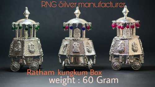 Silver Kumkum Box