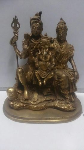 Brass 12" Shiv Parivar Statue