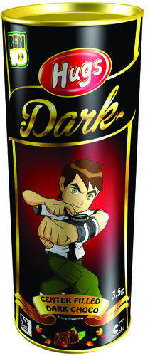 Hugs Dark Center Filled Chocolate Can