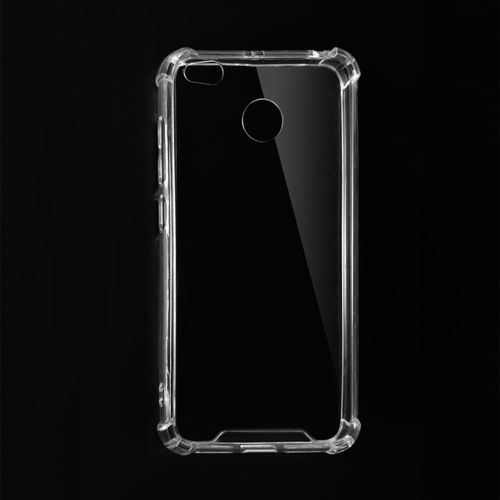 Black Plain Transparent Protective Phone Case For Redmi 4X