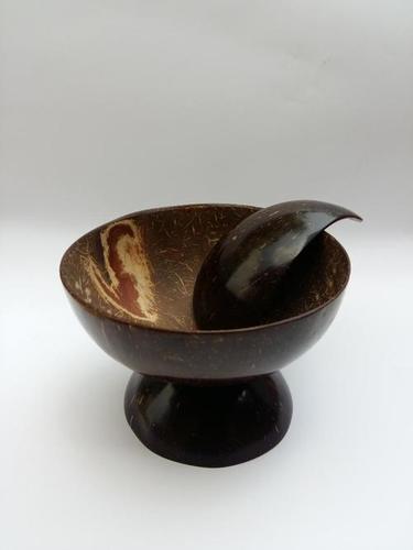 Eco Friendly Hand Made Coconut Shell Ice Cream Bowl