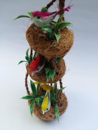 Hand Made Coconut Fiber Hanging Nest