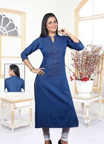 Ladies Denim Kurti at Best Price in Jaipur, Rajasthan | Meenakshi Creation