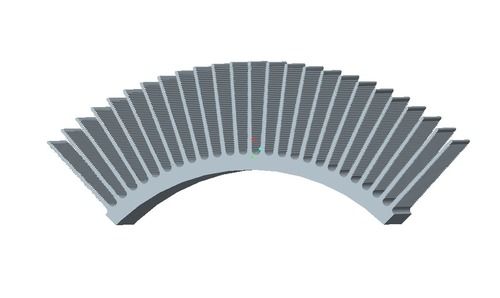 Red Customized Heat Sink Aluminum Profiles Power Coating For Electromechanical Parts