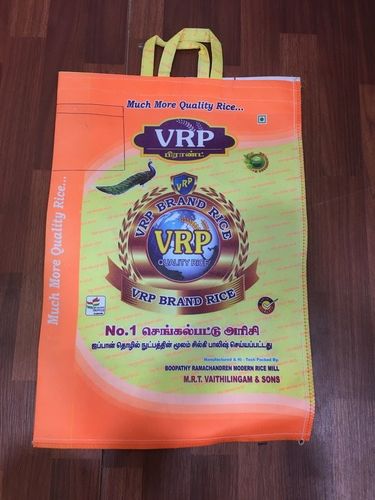 Non Woven Rice Bag - Fabric Material, 2 kg to 25 kg Capacity, Multicolor Printing with Handle | Superior Quality, Multiple Extrusion Process