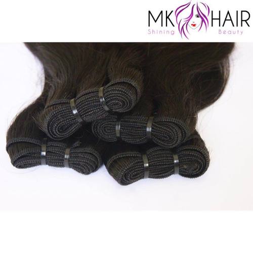 Customized Weft Black Straight Hair 60Cm