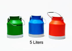 Colored Plastic Milk Can