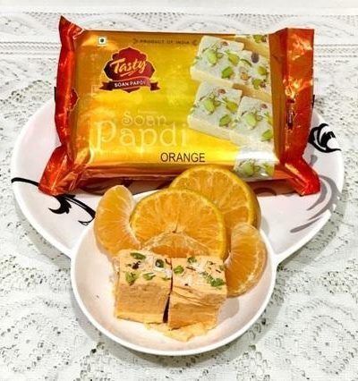 Orange Soan Papdi