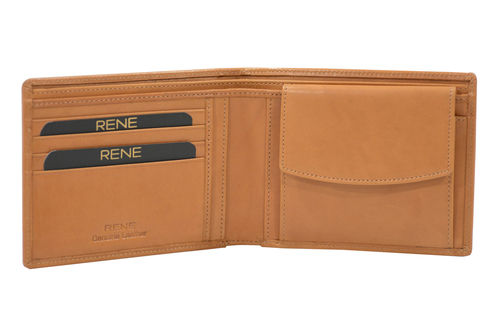 Genuine Leather Camel Color Mens Wallet