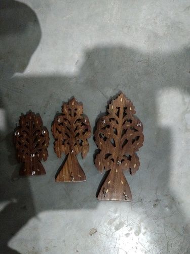 Sheesham Wood Wooden Key Stand Set