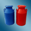 Plastic Red And Blue Milk Can