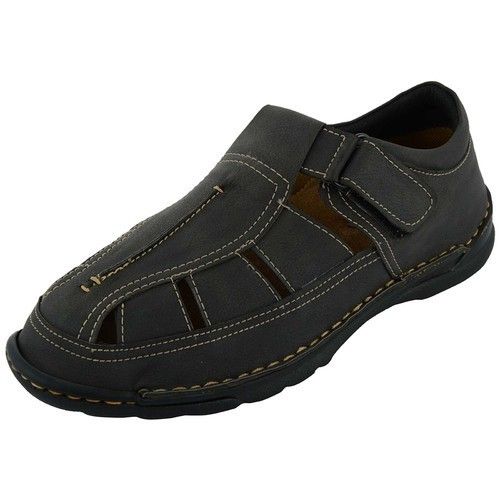 Men Black Roman Sandals