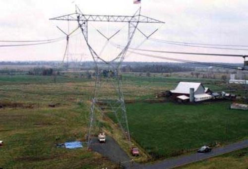 Transmission Line Tower - Galvanized Angles and Channels , Durable and Reliable Performance