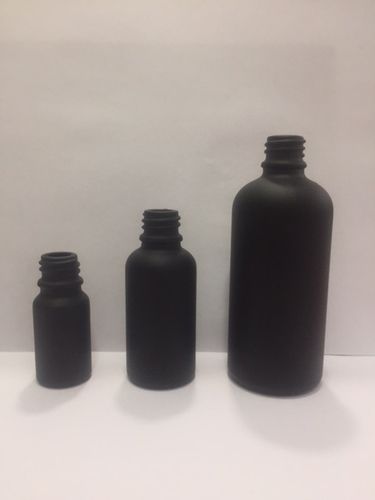 Coated Black Glass Bottle