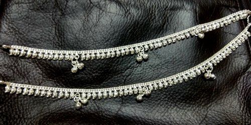 Handmade on sale silver payal