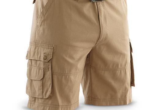 Men Brown Cargo Shorts