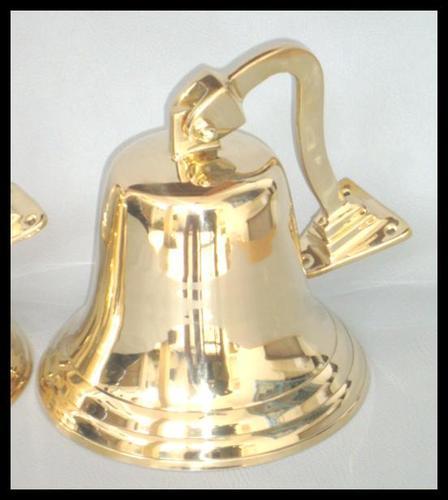 Brass Bell - Shiny Polished Finish, Available in Multiple Sizes and Shapes