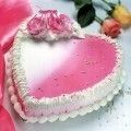 Strawberry Heart Cake