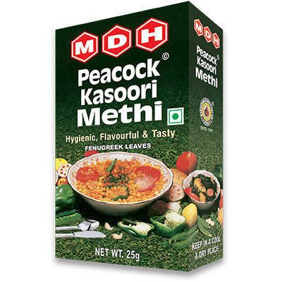 MDH Kasoori Methi Powder - 100% Pure Dried Fenugreek Leaves, Ideal for Exotic Flavor in Curries and Indian Breads