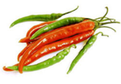 Green and Red Chilli