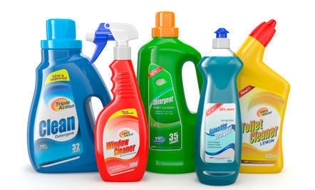 Cleaning Product Bottle Labels