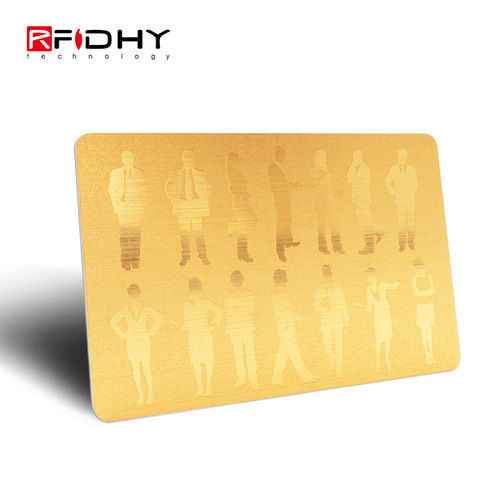 Hot Stamp Gold Full Color Printing RFID Dual Frequency Card