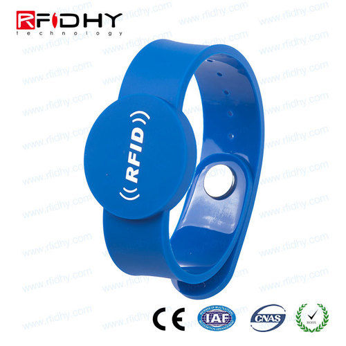 High Security Hf MIFARE DESFire RFID PVC Wristband for Hotel