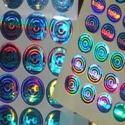 Holographic Stickers - Laser Beam Engraved , Visually Appealing Security Solution with Unique Kinetic Effects