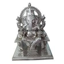 Silver Ganesh Statue - Premium Quality Silver Design | Customizable Due to Market Preferences