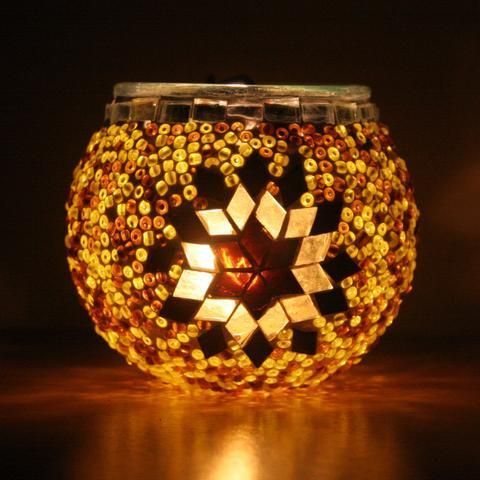 Designer Mosaic T Light Holder