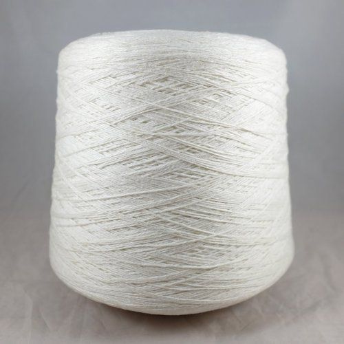 Cotton Melange Yarn - Ne 60/3 | High Tenacity, White Color, 60s Thickness, Roll Packaging