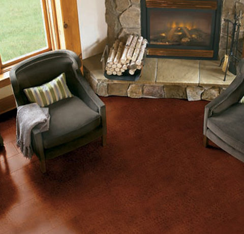 Leather Flooring - Genuine Leather, Impact and Abrasion Resistant | Available in Multiple Colors and Finishes