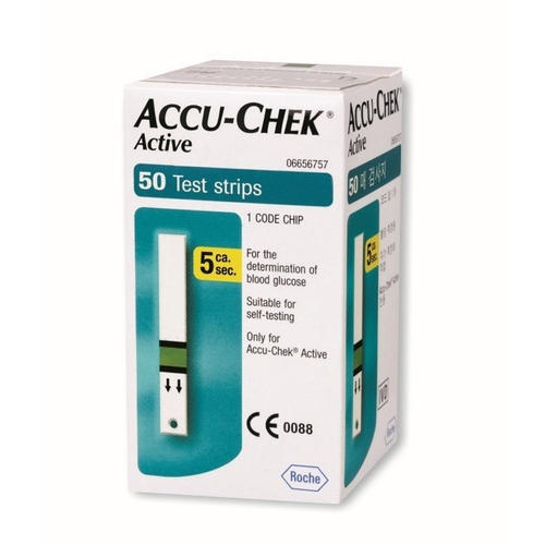 Blood Glucose Test Strips - 97.8x46.8x19.1mm, 50g Weight | Fast 5-Second Results, 500 Test Memory